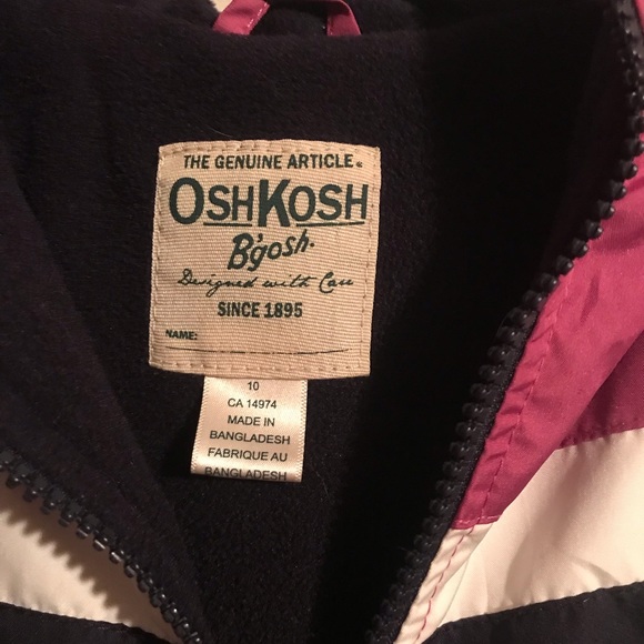 Girls fleece lined wind breaker - Picture 2 of 4